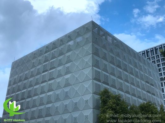 Good price Architectural aluminum perforated cladding with art patterns perforation used for building facade online