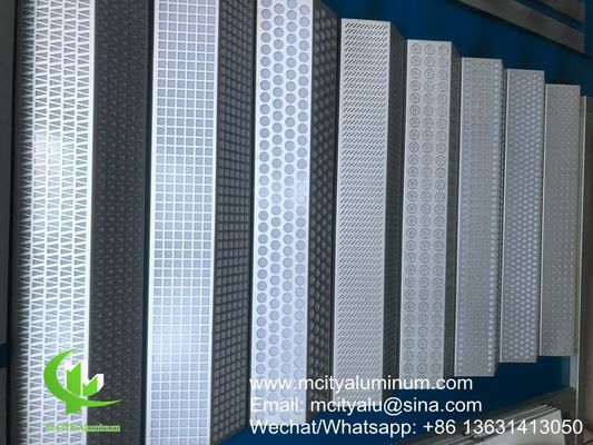 Good price PVDF Paint Custom Patterns Perforated Aluminum Panel 1000x2000mm for Building Facade Cladding online