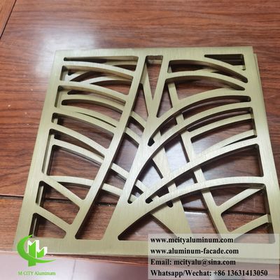 Good price Laser Cut Metal Screen Solid Aluminum Panels For Interior Decoration online