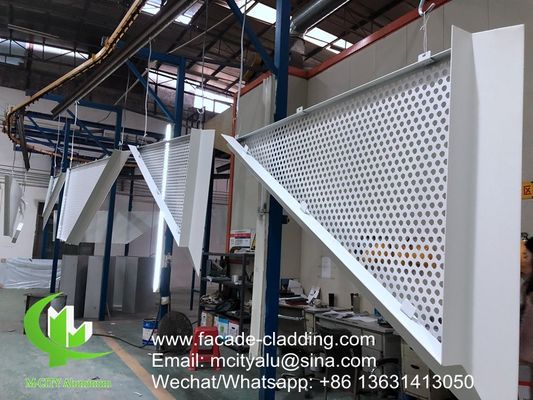 Good price PVDF Paint Custom RAL Colors 1000x2000mm Perforated Aluminum Panel for Facade Cladding online