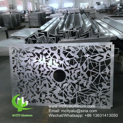 Good price Powder Coated Perforated Aluminum Panel with Custom RAL Colors and CNC Laser Cutting for Facade Cladding online