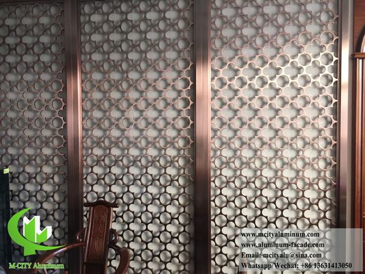 Good price Laser Cut Metal Sreen 10mm Aluminum Partition online