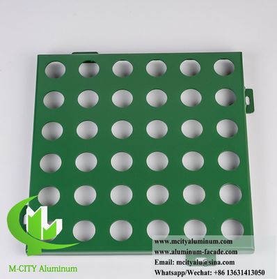 Good price Customized Dimensions Powder Coated Perforated Aluminum Facade Panel with 1600x4000mm Max Size for Architectural Cladding online