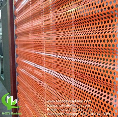 Good price PVDF Paint Perforated Aluminum Panel for Facade Cladding with Customizable Patterns in 1000x2000mm Size online
