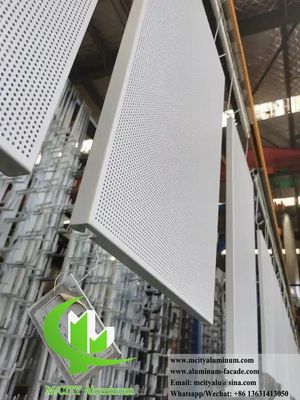 Good price PVDF Coated Perforated Aluminum Facade Panel with Customizable Patterns in 1000x2000mm Size online