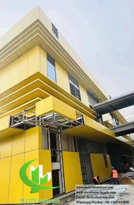 Good price Powder Coated Perforated Aluminum Facade Cladding Customizable Sizes for Metal Wall Panels online