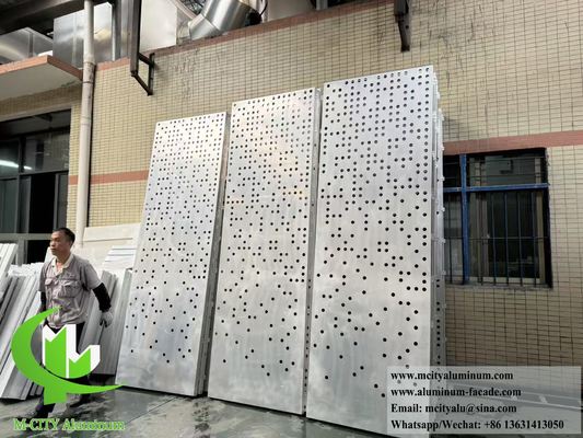 Good price Powder Coated Perforated Aluminum Facade with Customizable Size and Laser Cut Design for Building Envelope online