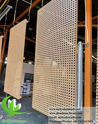 Good price Customized Perforated Aluminum Facade Panel with Powder Coated Finish in 1200x2400mm Size online
