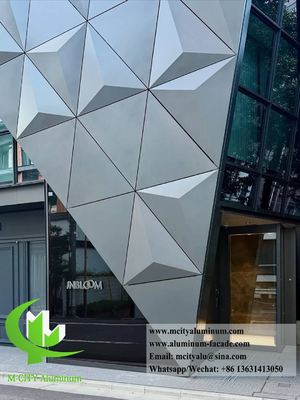 Good price Custom Made Metal Cladding Panel Aluminum Facades online