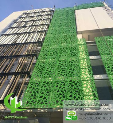 Quality Exterior Metal patterned aluminum facade cladding metal curtain wall decoration factory