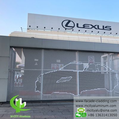 Good price Powder Coated Perforated Aluminum Sheet with Custom RAL Colors for Laser Cutting Facade Panels online