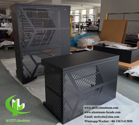 Good price Powder Coated Aluminum AC Cover with CNC Cut Pattern and 1000x2000mm Size for Heat Pump Protection online