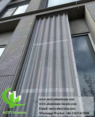 Good price Custom Perforated Curved Aluminum Panels with Powder Coated 3003-H24 Aluminum Alloy for Architectural Cladding online