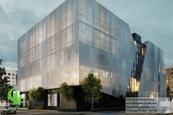 Good price Customizable RAL Colors Perforated Aluminum Facade with 1.5-10mm Thickness and CNC Laser Cutting for Architectural Facade System online