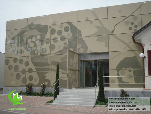 Good price Custom Perforated Aluminum Facade Panel in 3003 Alloy with Powder Coated Finish and Customized Sizes online