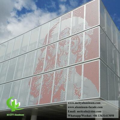 Good price 3003 Aluminum Alloy PVDF Coated Perforated Aluminum Facade Panel with Customized Size for Wall Cladding online
