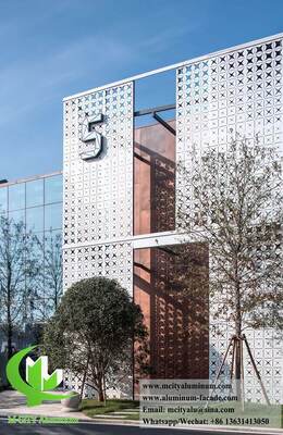 Good price 3003 Aluminum Alloy Perforated Aluminum Facade Panel with Customized Size and Powder Coated Finish online