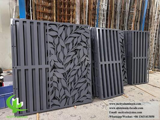 Good price 2.5mm PVDF Coated Laser-Cut Aluminum Facade Panels for Coastal-Grade AC Enclosures online