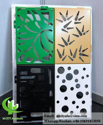 Good price Laser Cut Powder Coated Aluminum Cladding Panel with Customizable RAL Colors for Facade and Wall Applications online