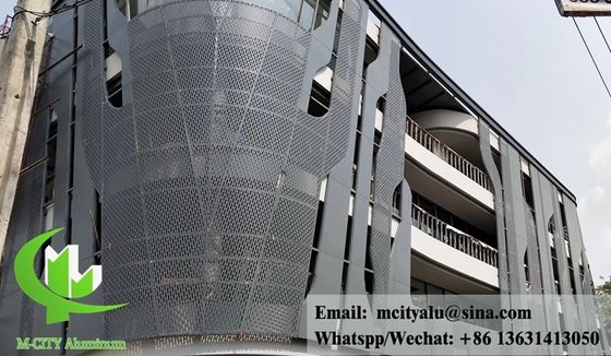 Good price Powder Coated Perforated Aluminum Panel with Custom RAL Colors and Laser Cut Patterns for Facade Cladding online