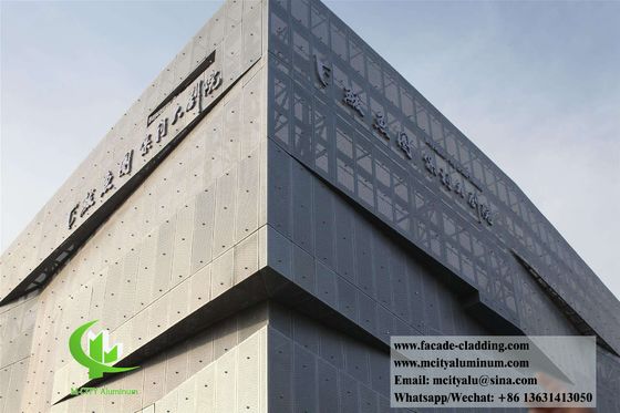 Good price Powder Coated Perforated Aluminum Cladding Panel with Custom RAL Colors for Facade Decoration online