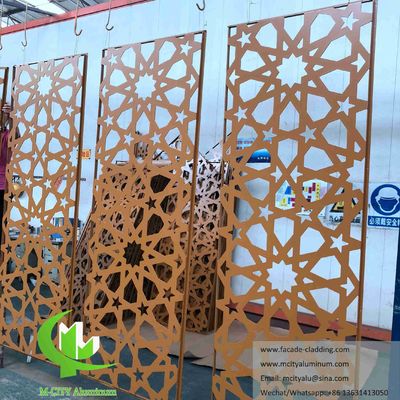 Good price Metal Wall screen Mosque Mashrabiya aluminum sheet for wall cladding facade system online