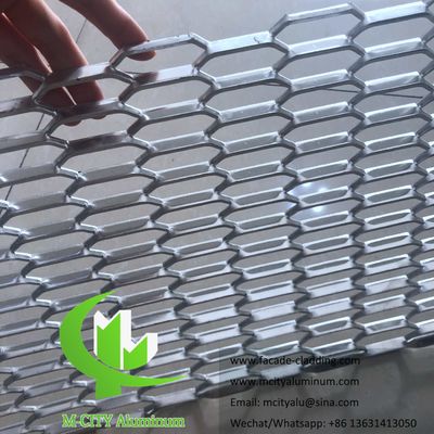 Good price Powder Coated Aluminum Expanded Mesh Architectural Screen Panel with Customizable Size and RAL Color Options online