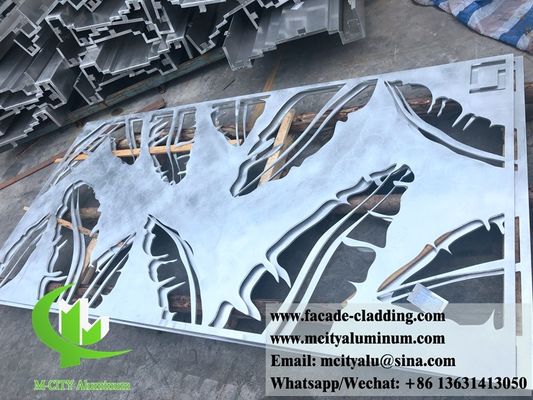 Good price 8mm Powder Coated Laser Cut Aluminum Sheet for Customizable RAL Color Architectural Facade Cladding online