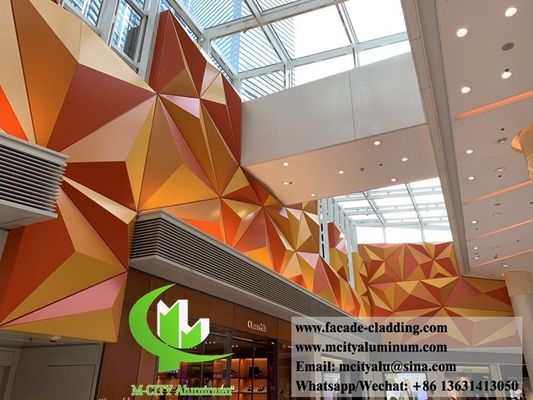 Good price 3D aluminum panels for hotel facade customized metal sheet manufacturer online