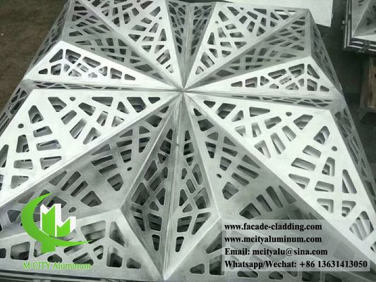 Good price Customized 3D Aluminum Panel for Hotel Facade with Powder Coated Finish in 1000x1500mm Size online