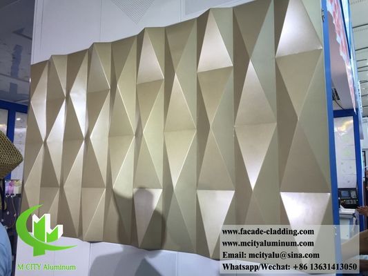 Good price 3D Aluminum Cladding Panel with Powder Coated Perforated Design and Customizable RAL Colors for Architectural Facades online