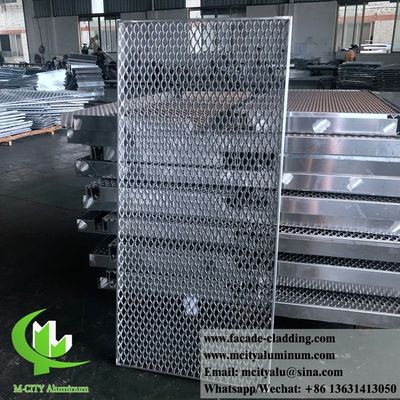 Good price Powder Coated Aluminum Expanded Mesh Architectural Screen Panel in Custom RAL Colors and 1000x2000mm Size for Exterior Facade online
