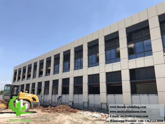 Good price Anti Rust Fireproof Powder Coated Aluminum Wall Panel Solid Aluminum Cladding for Metal Facade online