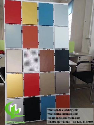 Good price 3mm Powder Coated Aluminum Facade Cladding Panel with Customizable RAL Colors for Curtain Wall online
