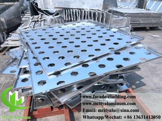 Good price CNC Laser Cut Powder Coated Perforated Aluminum Panel for Customizable RAL Colors Facade Cladding online