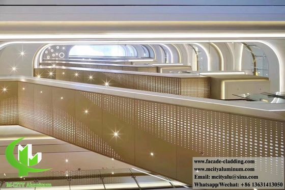 Good price Architectural Powder Coated Perforated Metal Sheet Aluminum Screen Panel 1200x2400mm CNC Engraved online