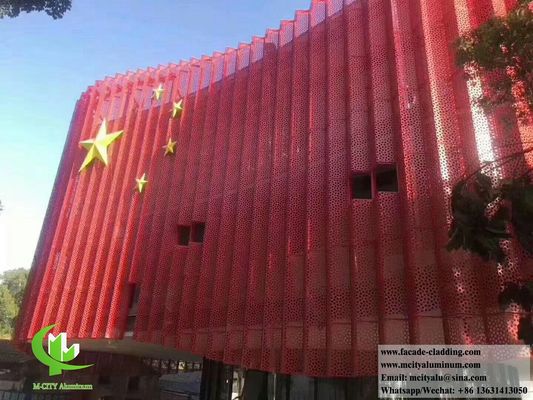 Good price CNC Laser Cut Perforated Aluminum Panel with PVDF Paint and Custom RAL Colors for Facade Cladding online