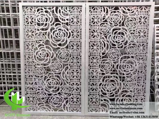 Good price Powder Coated Laser Cut Aluminum Screen and Facade Panel with Customizable RAL Colors online