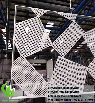 Good price Custom RAL Colors Perforated Aluminum Facade Panel with 1mm to 6mm Thickness and CNC Laser Cutting online