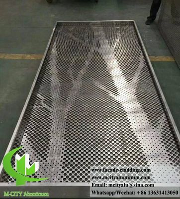 Good price Powder Coated Perforated Aluminum Facade with Custom RAL Colors and CNC Laser Cutting for Building Cladding online