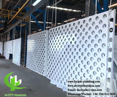 Good price Powder Coated Perforated Aluminum Facade Panel with Custom RAL Colors and 1mm-6mm Thickness online