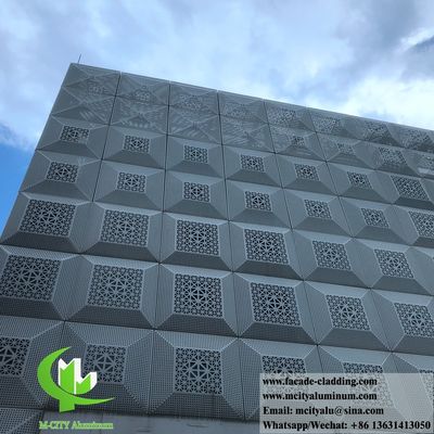 Good price Powder Coated Perforated Aluminum Panel with Customizable RAL Colors and CNC Laser Cut Design for Facade Decoration online