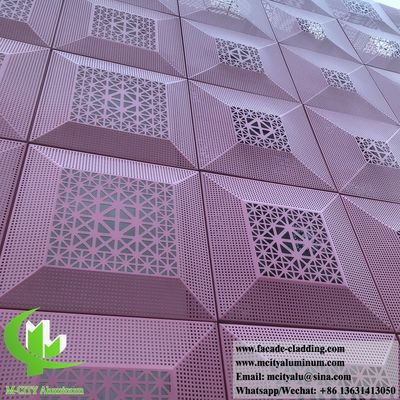 Good price 3D Aluminum Cladding Panel with Customized Patterns PVDF Coating and 1000x2000mm Size for Facade Decoration online