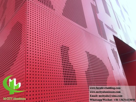 Good price Powder Coated Perforated Aluminum Facade Panel with Customizable Patterns in 1000x2000mm Size online