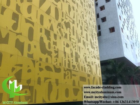 Good price Powder Coated Perforated Aluminum Facade Panel with 2mm Thickness and Custom Laser Cut Design online