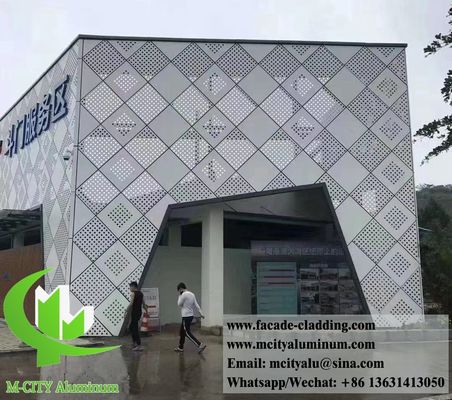 Good price Powder Coated Perforated Aluminum Facade with Custom Design and 2.5mm Thickness for External Wall Cladding online