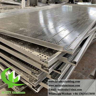 Good price 2mm PVDF Coated Perforated Aluminum Facade Panel with Custom CNC Perforation for Decorative Cladding online