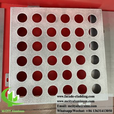 Good price Round Holes Perforation Design Powder Coated Aluminum Wall Cladding with Customizable RAL Colors online