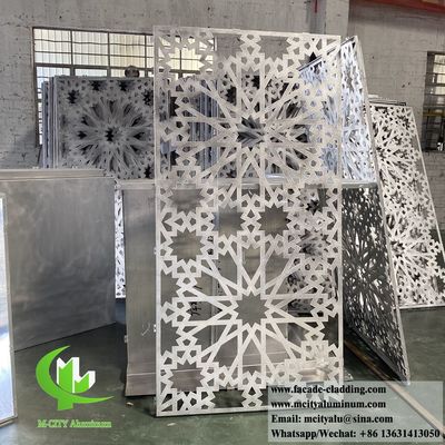 Good price Islam Design Metal Facade Aluminum Wall Cladding with Perforated Patterns and Powder Coated Finish online