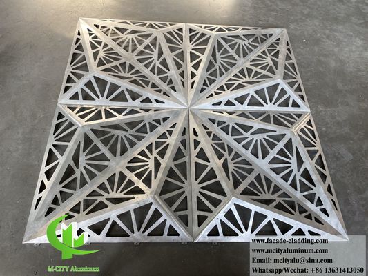 Good price Laser cut decorative pattern 3D design metal facade system aluminium sheet with hollow patterns online